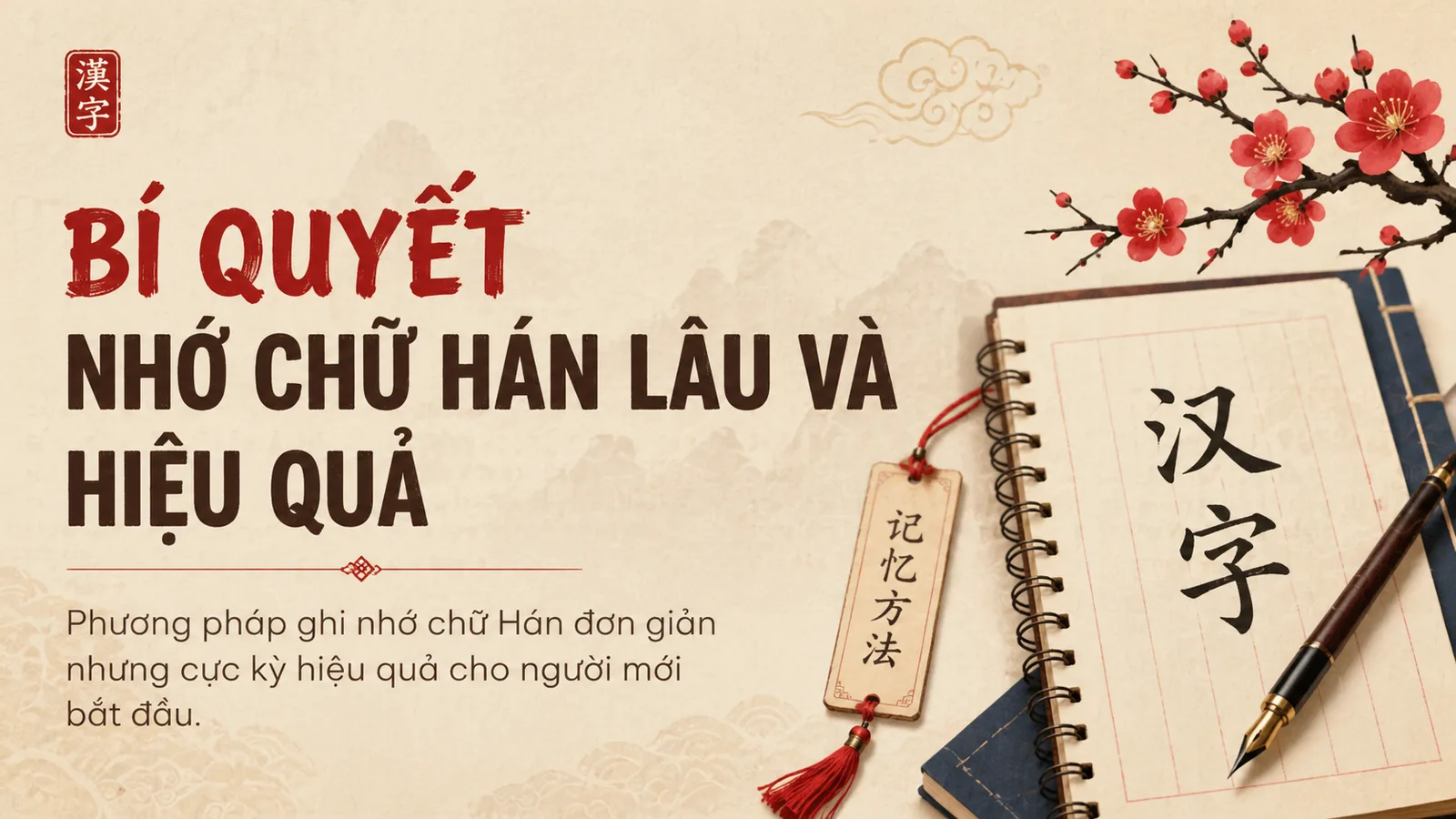 Bí quyết nhớ chữ Hán lâu và hiệu quả