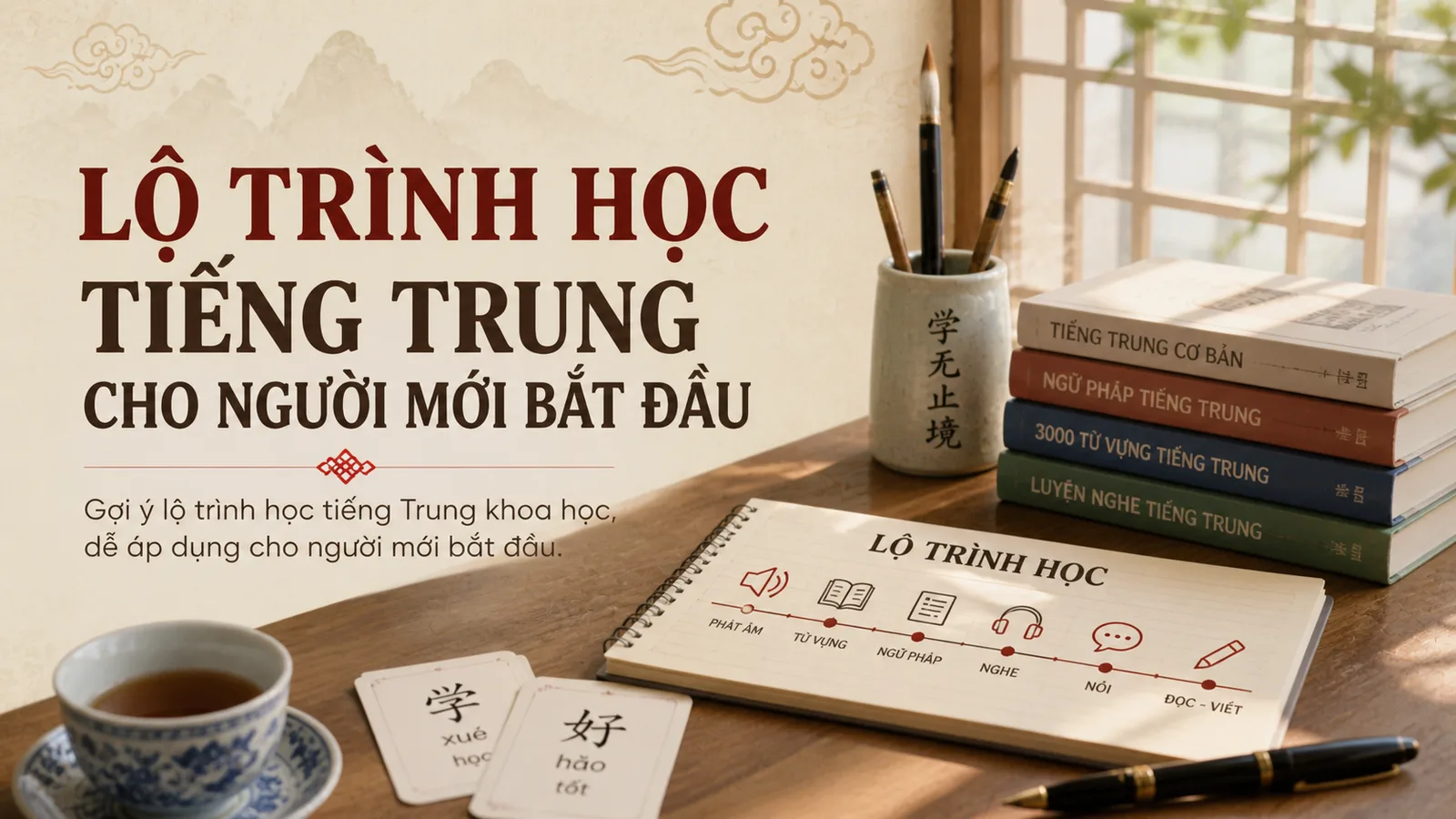 Lộ trình học tiếng Trung cho người mới bắt đầu